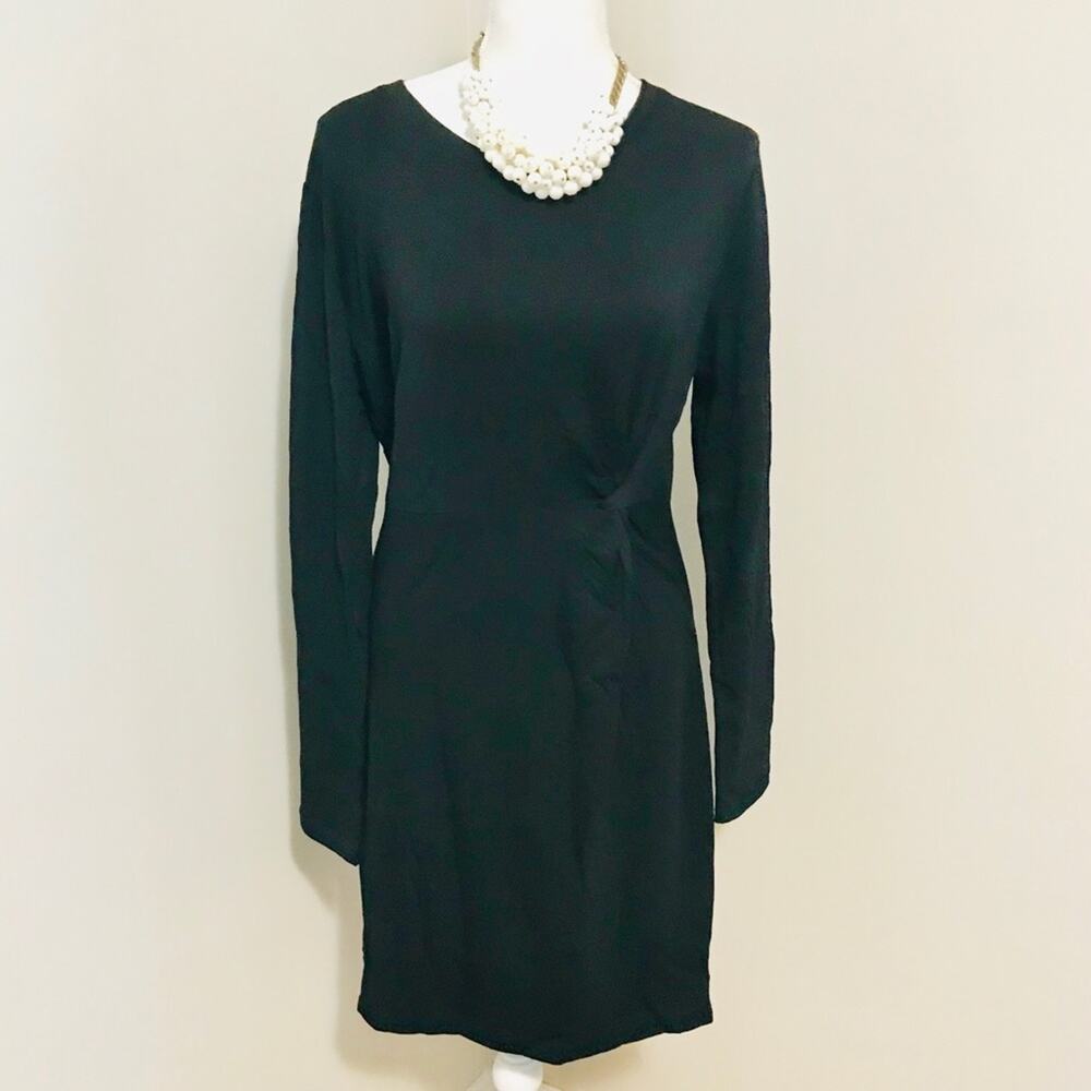 Black LOFT Lounge Knot Dress
